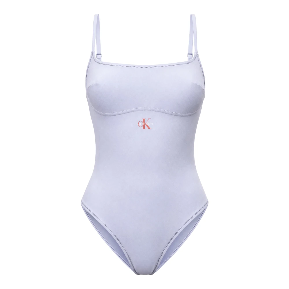 Calvin Klein Jeans Donna Blu Costumi Da Bagno, L, New,
