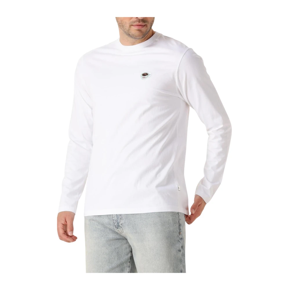 Forét Heren Polo & T-shirts Relax Long Sleeve White Heren