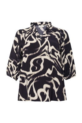 chemisier-a-volants-avec-motif-abstrait