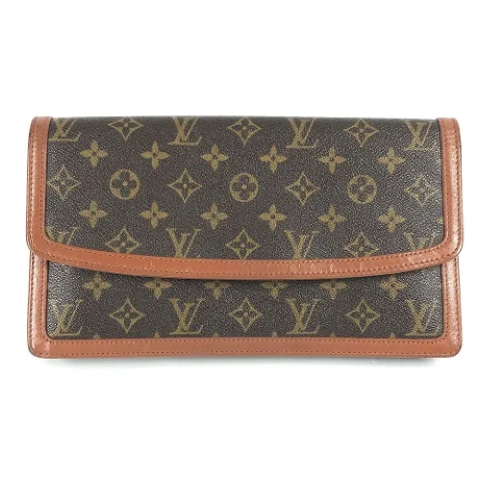 Louis Vuitton Vintage Pre-owned Cotton louis-vuitton-bags Brown Dames