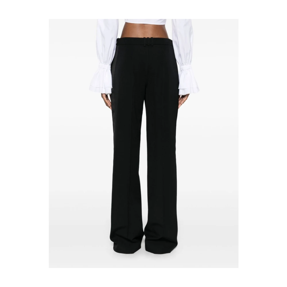 Balmain Elegante Pantalon in Grain de Poudre Black Dames
