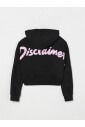 enfants-noir-pull-a-capuche-en-tricot