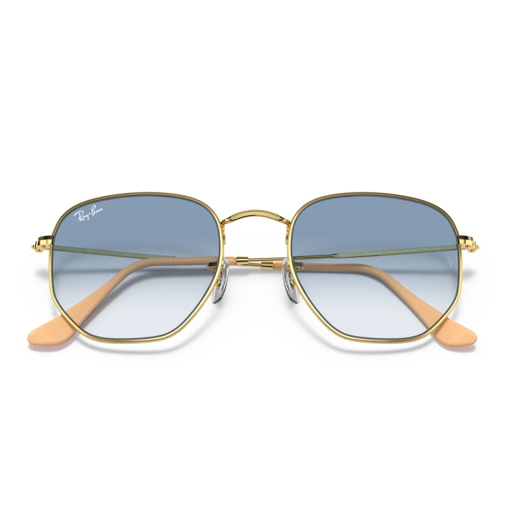 Ray-Ban Unisex Yellow Hexagonal Rb 3548 Sunglasses - Sunglasses - 54 Mm - Accessories