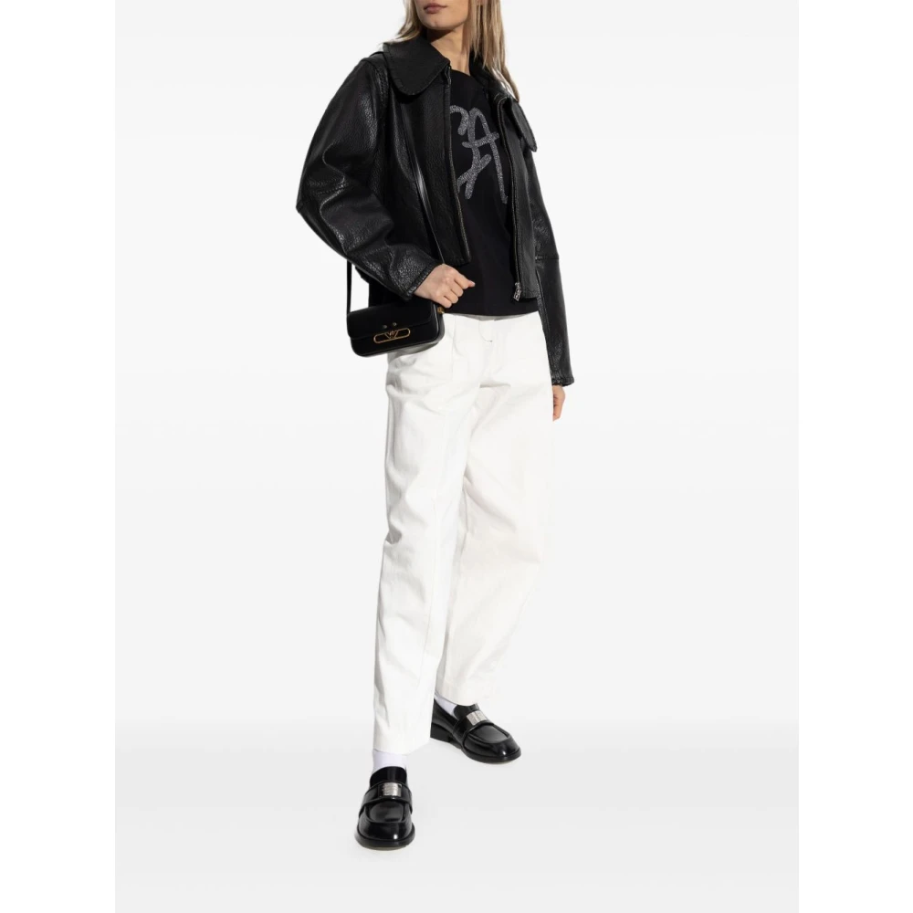 Emporio Armani Zwarte Crew Neck T-shirts en Polos Black Dames