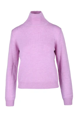 Ull Pullover Sweater med Turtleneck