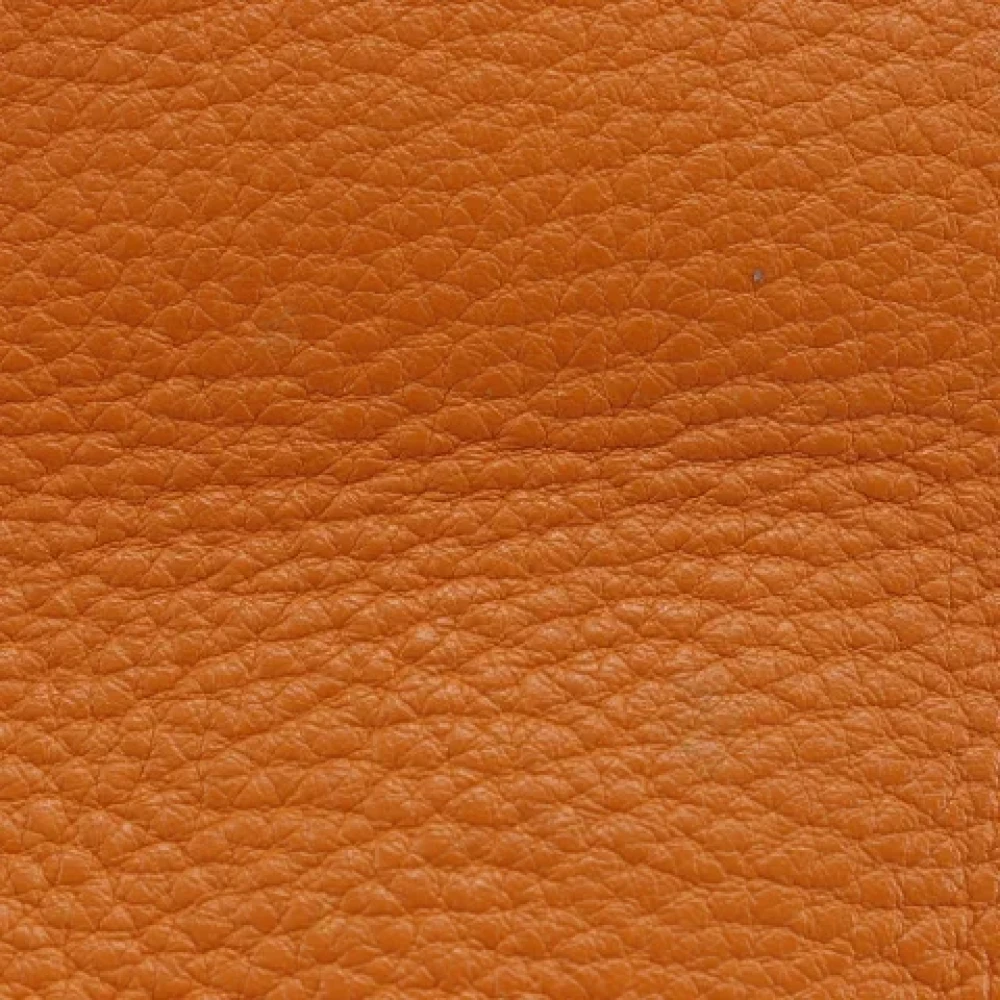 Hermès Vintage Pre-owned Leather handbags Orange Dames