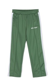 Zielone spodnie z elastycznym pasem