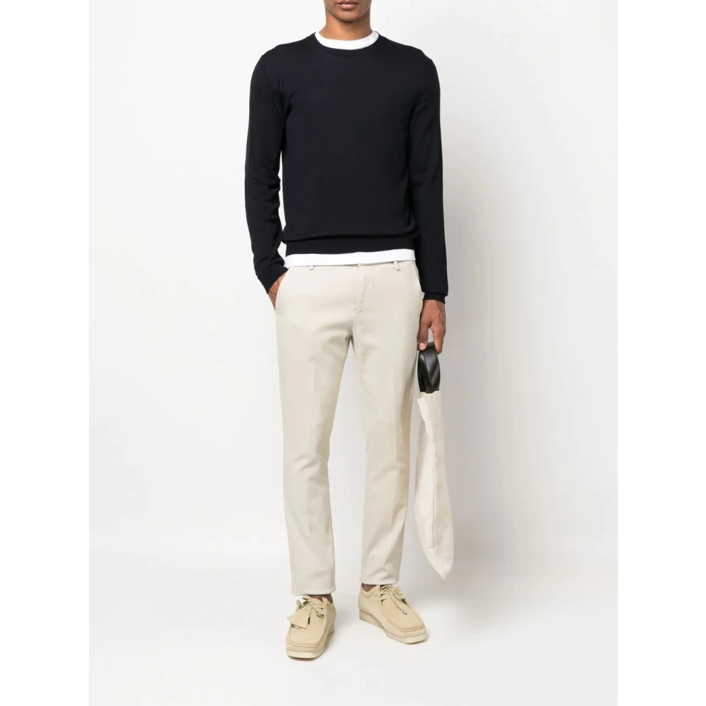Zanone Blauwe Sweaters voor Heren Blue Heren