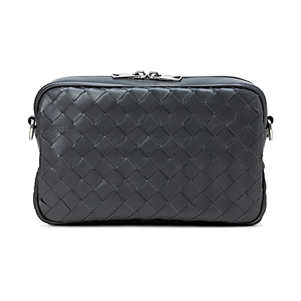 Bottega Veneta Stijlvolle Leren Tas Black Heren