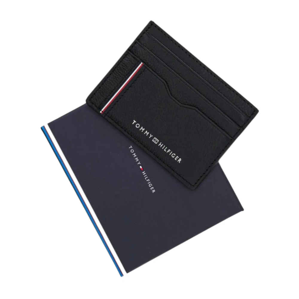 Tommy Hilfiger Leren Herenportemonnee Lente Zomer Collectie Black Heren
