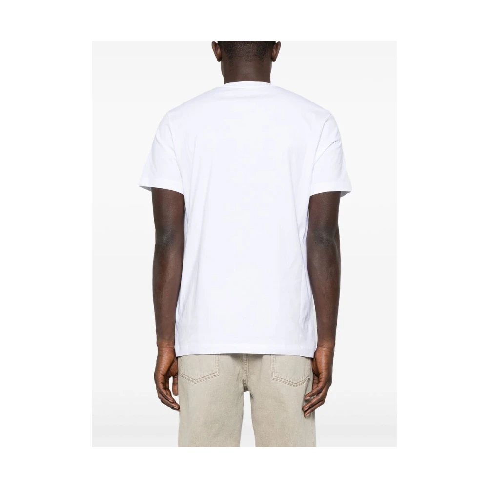Moschino Witte Crew Neck Korte Mouwen Shirt White Heren