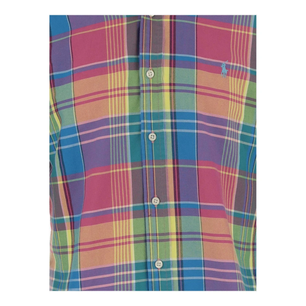 Polo Ralph Lauren Geruite Katoenen Overhemd met Logo Multicolor Heren