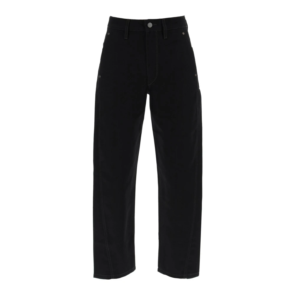 Lemaire Straight Trousers Black Dames