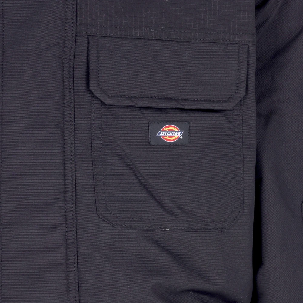 Dickies Zwarte Expeditie Lange Waterafstotende Jas Black Heren