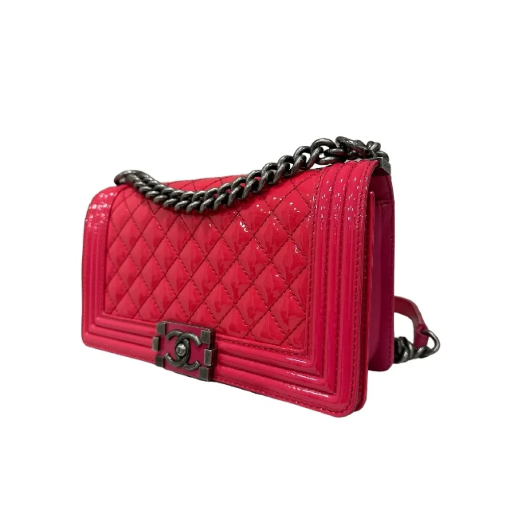Chanel Vintage Pre-owned Leather chanel-bags Pink Dames