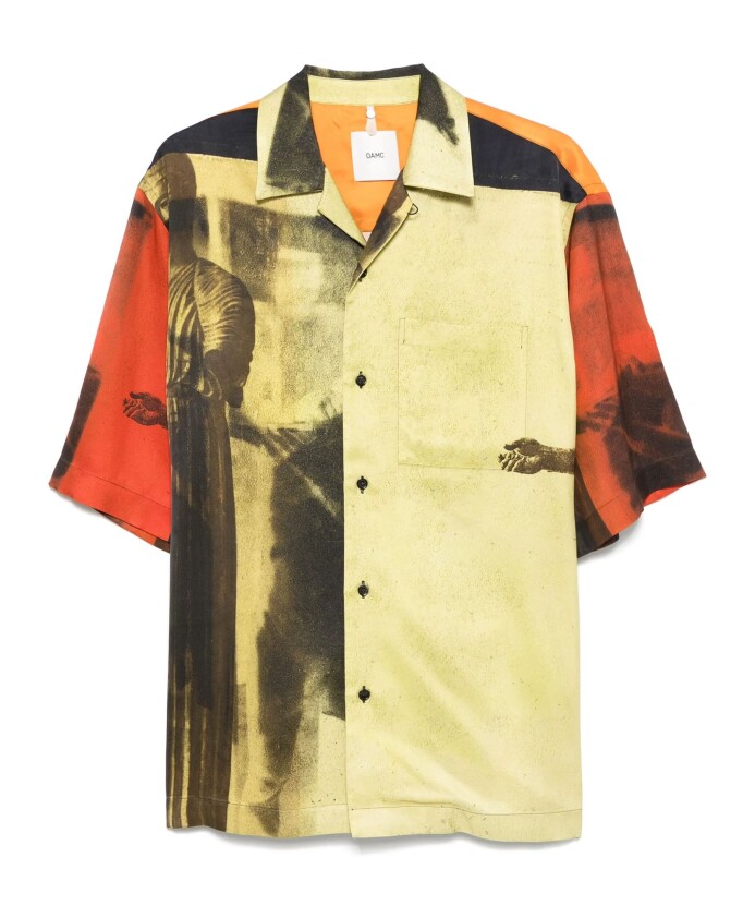 chemise-jaune-a-manches-courtes