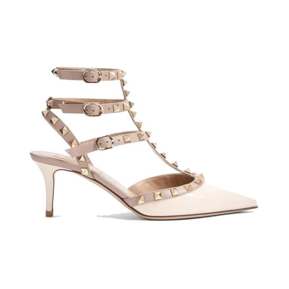 Valentino Garavani Rockstud Pumps - Female - Pumps - Beige - 2 Uk - Shoes - Image 3