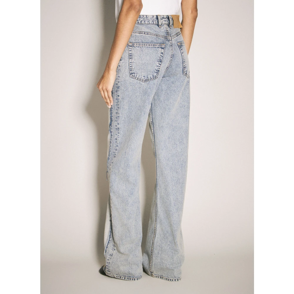 MM6 Maison Margiela Panel Inside-Out Jeans Blue Dames