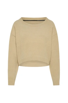 Chenille Rundhalsad Tröja