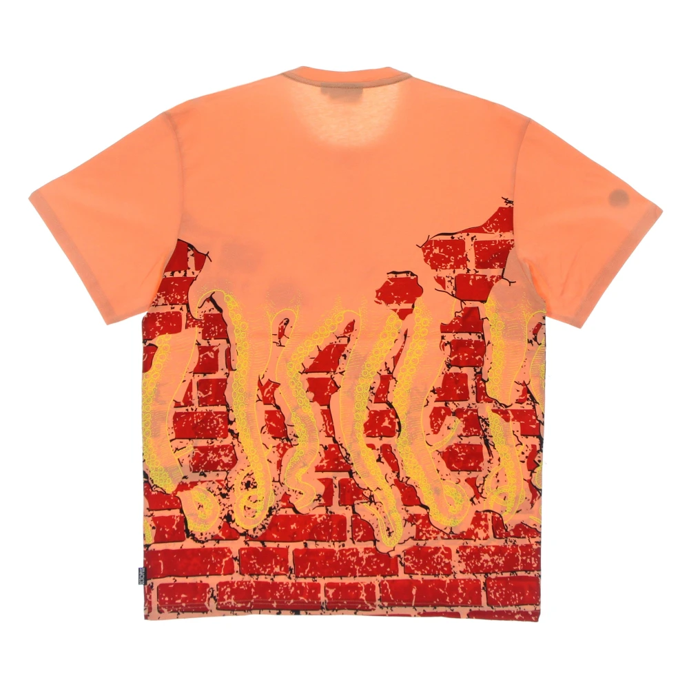 Octopus Tentacles Logo Tee Orange Heren