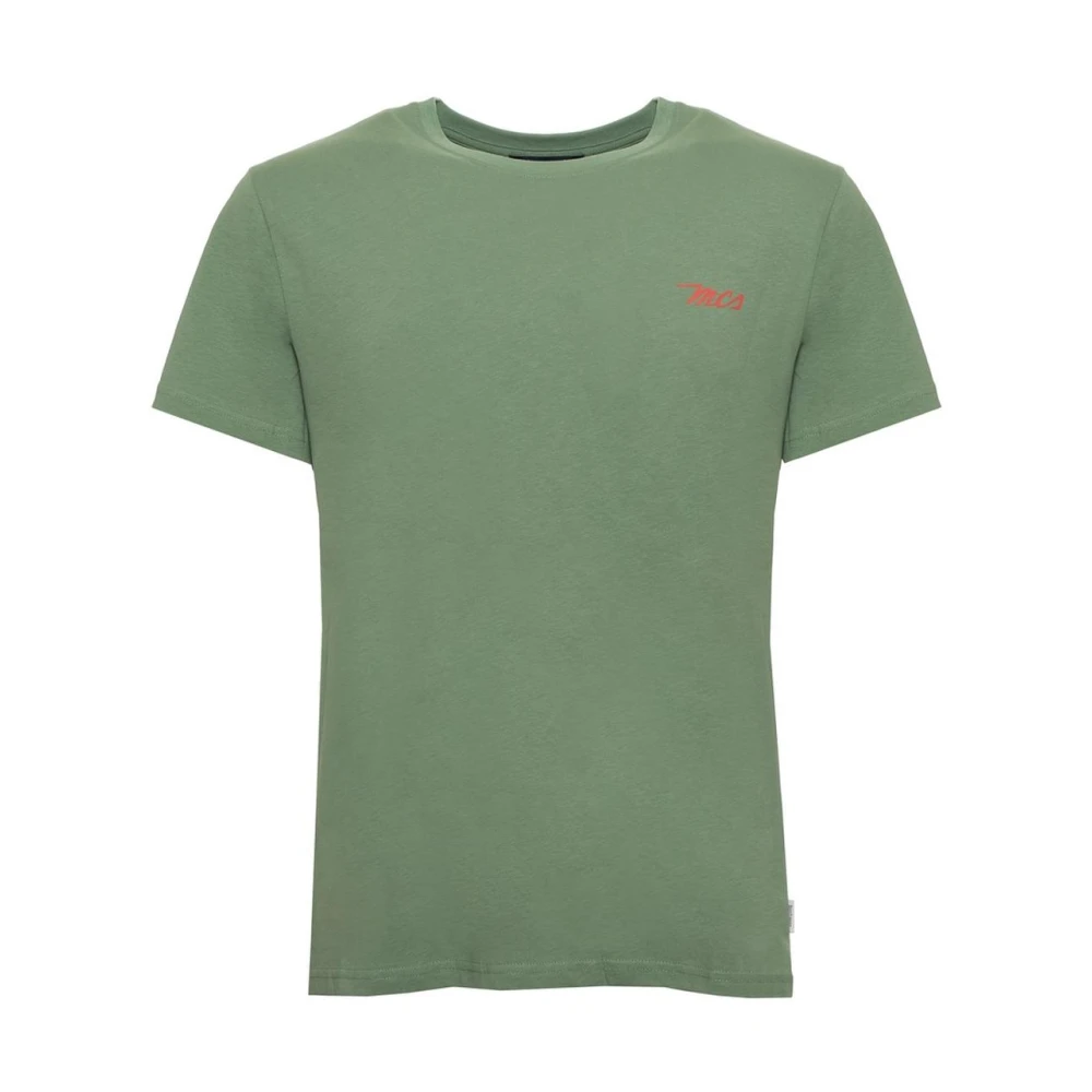 MCS Logo Crew Neck Tee Short Sleeve Green, Herr