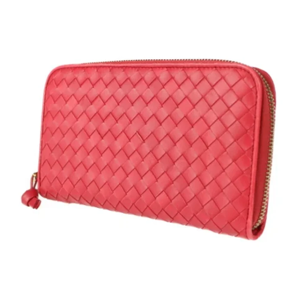 Bottega Veneta Vintage Pre-owned Leather wallets Red Dames
