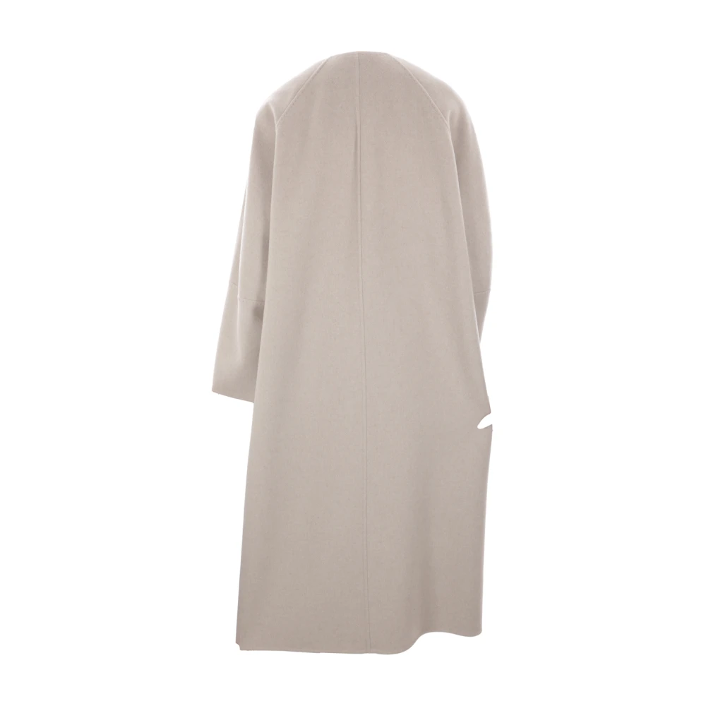 Max Mara Beige Oversize Cashmere Coat Beige Dames