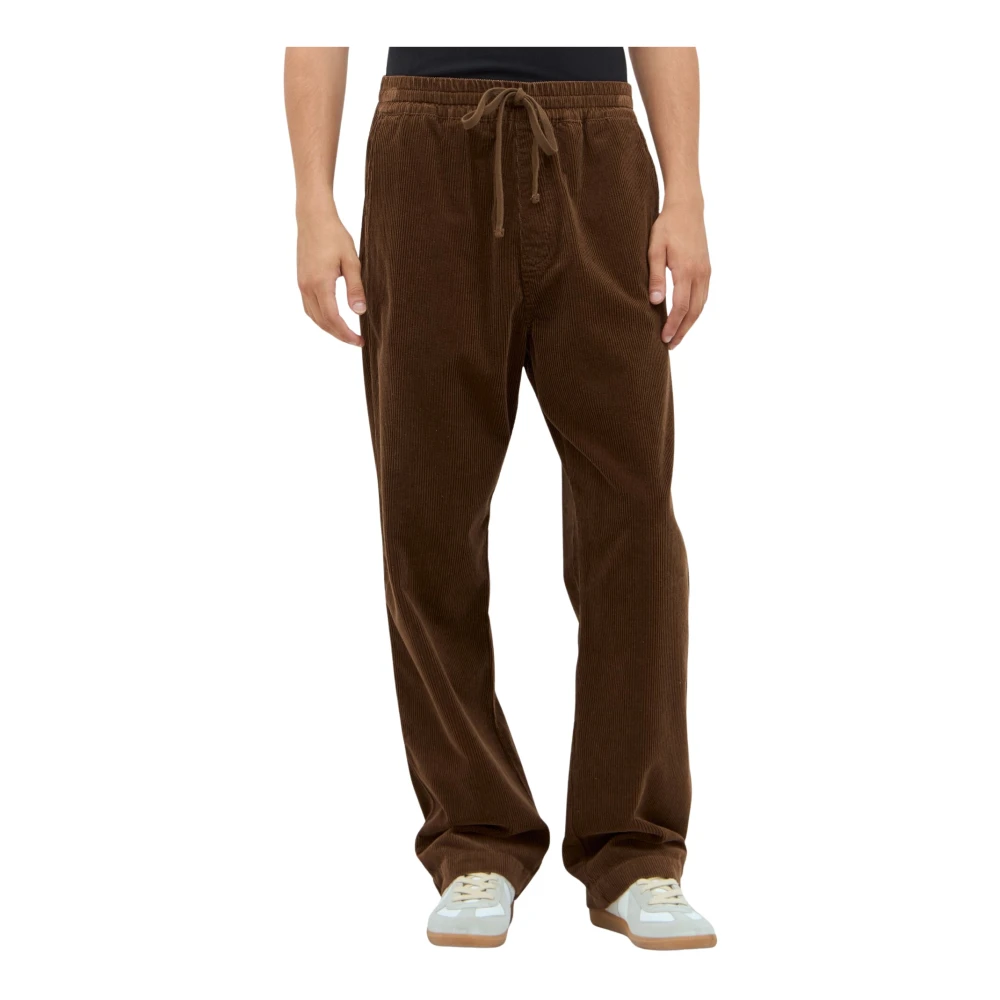 Carhartt WIP Corduroy Trekkoord Broek Brown Heren