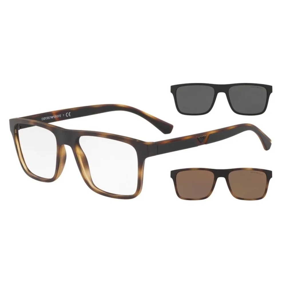 Emporio Armani Havana Zonnebril Ea4115 58021W Brown Unisex