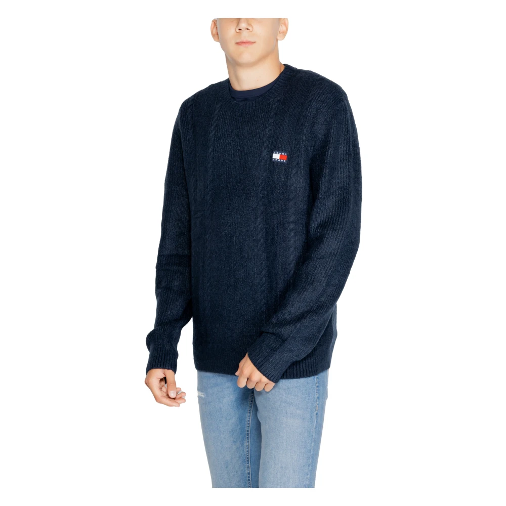 Tommy Jeans Kabeltrui Herfst Winter Collectie Blue Heren
