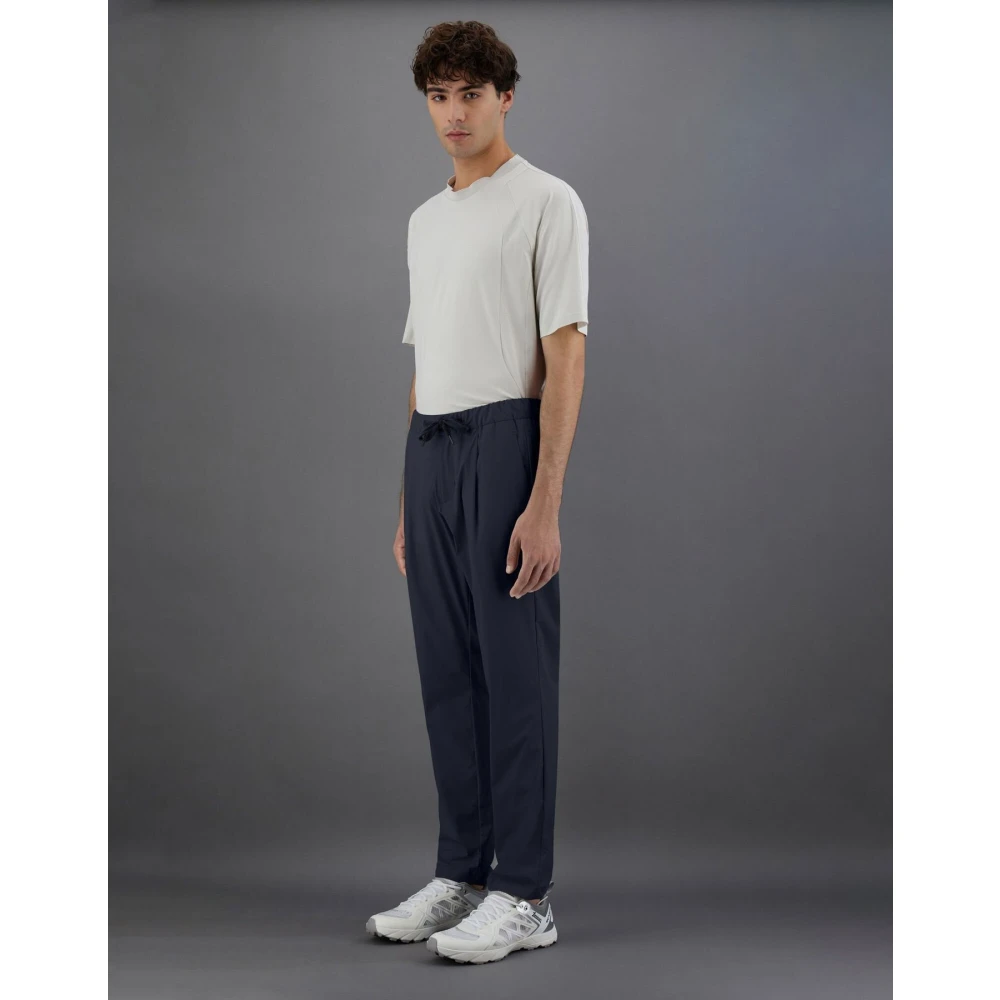 Herno Straight Trousers Blue Heren