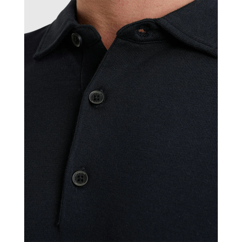 Vanguard Korte mouw katoen modal polo Blue Heren