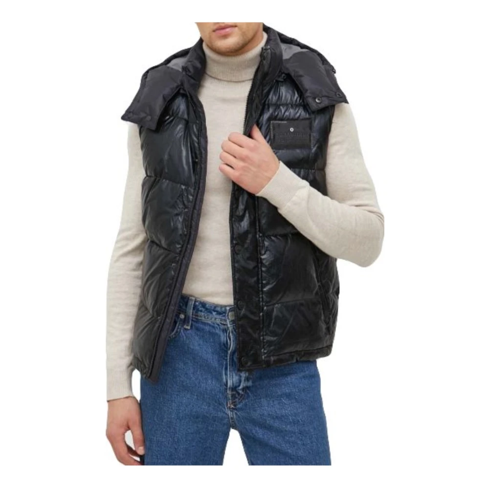 La Martina Men's Black Waistcoats, L, Gilets Jackets
