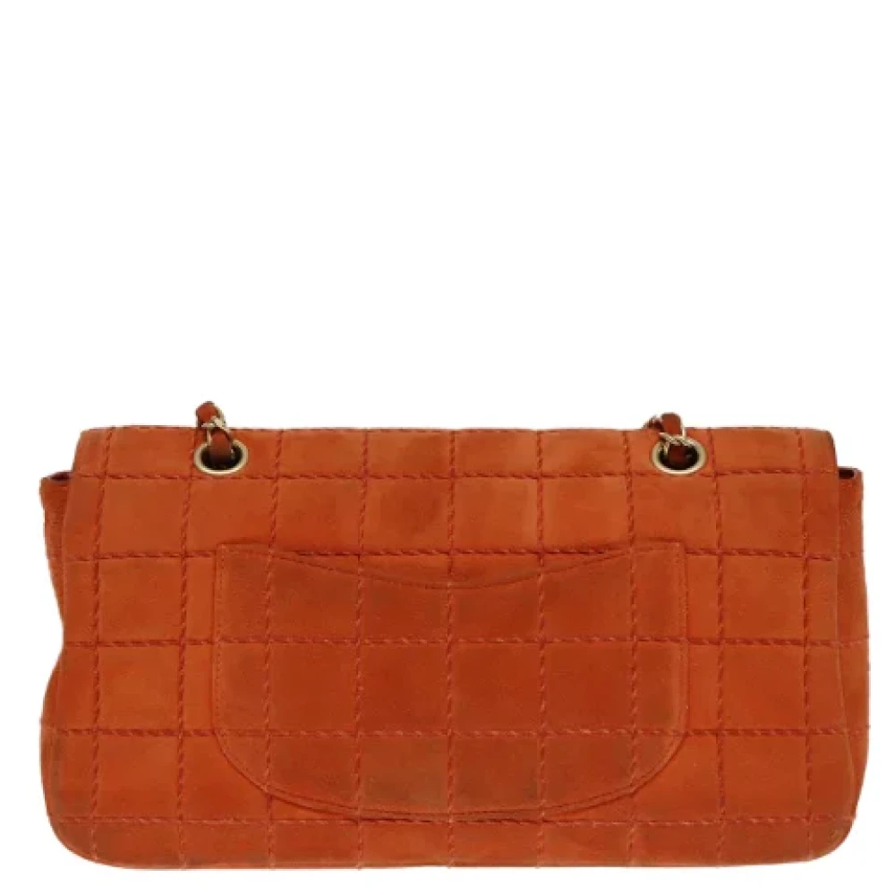 Chanel Vintage Pre-owned Suede chanel-bags Orange Dames