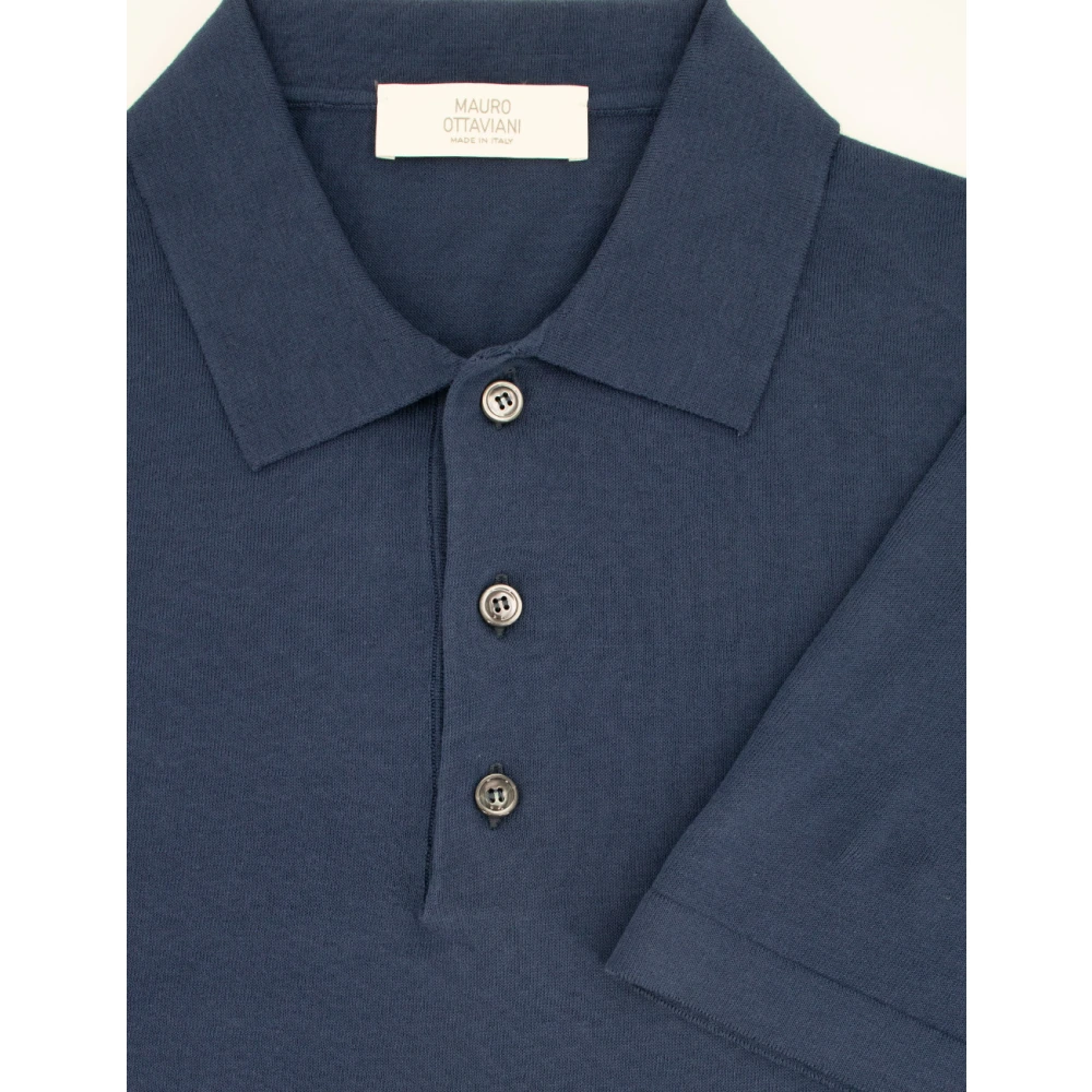 Mauro Ottaviani Polo Shirts Blue Heren