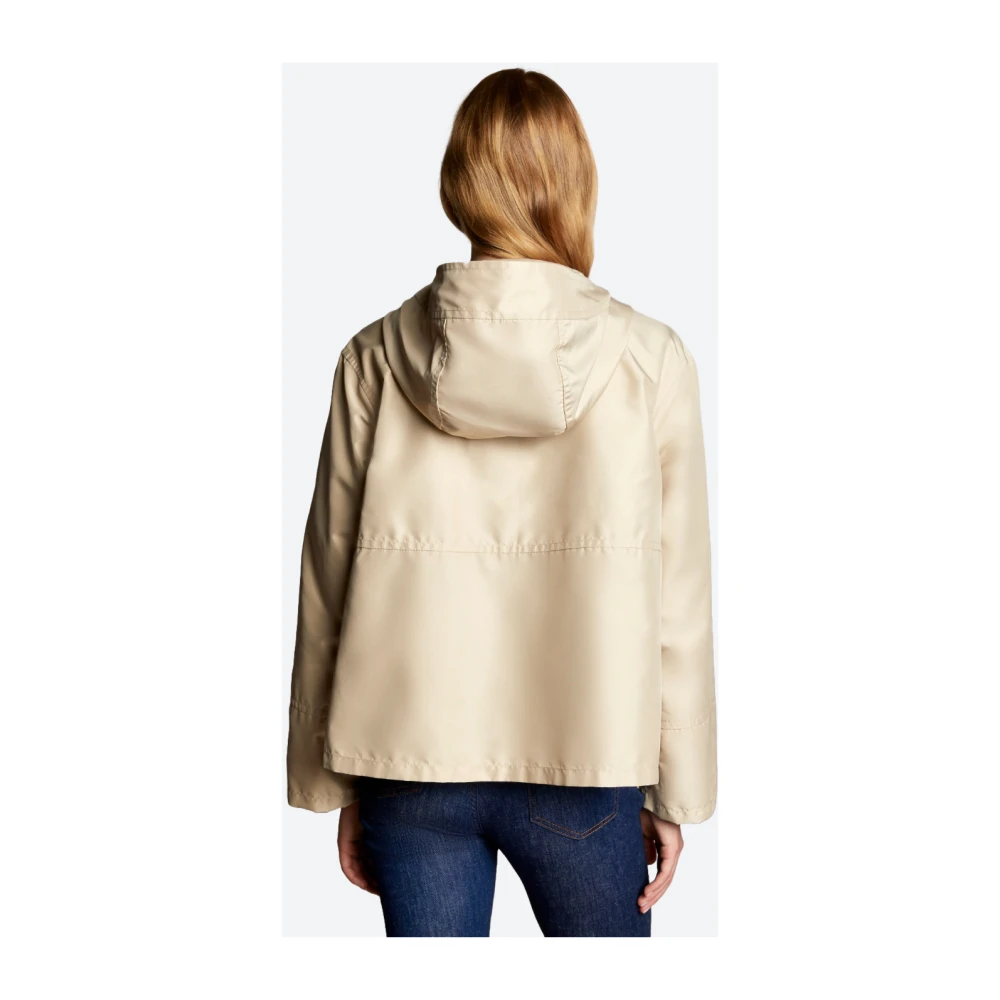 Fay Korte waterdichte parka met capuchon Beige Dames