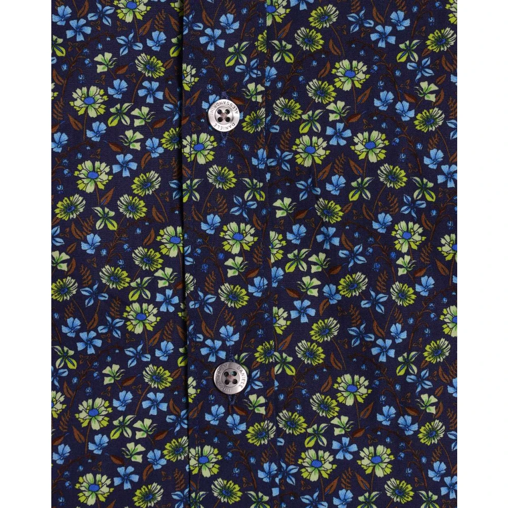 Daniele Alessandrini Basic Overhemd Blue Heren