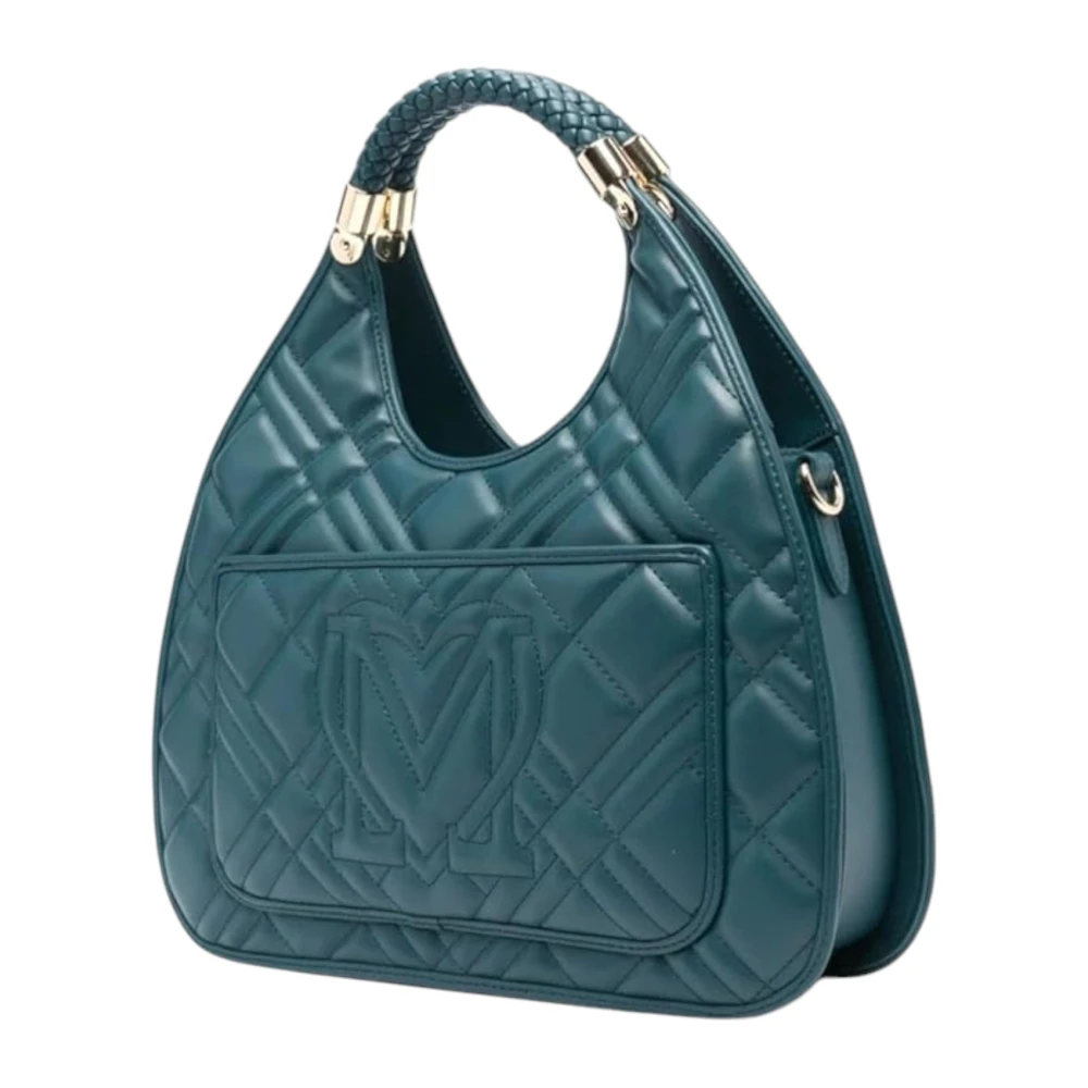 Love Moschino Stijlvolle dameshandtas van synthetisch leer Green Dames