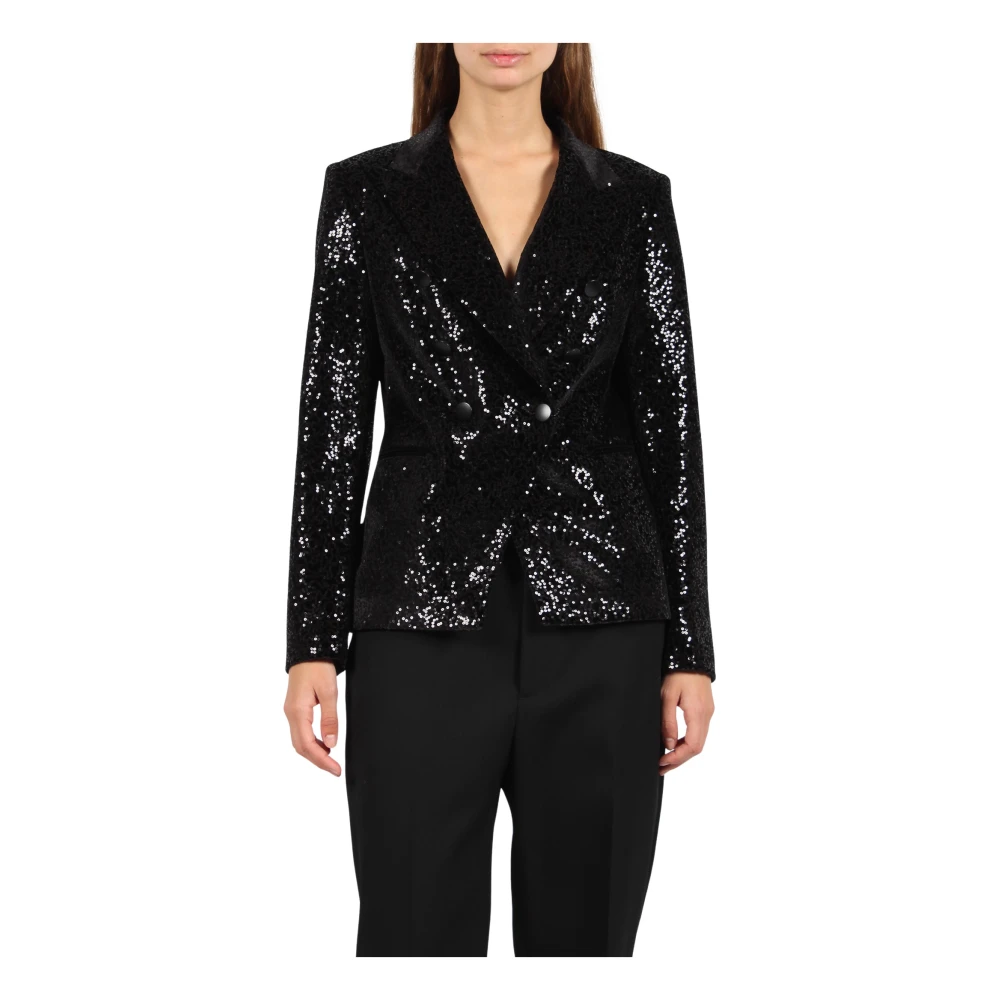 Tagliatore Alicya Sequins Blazer Black Dames