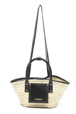 black-raffia-shoulder-bag-with-leather-trim