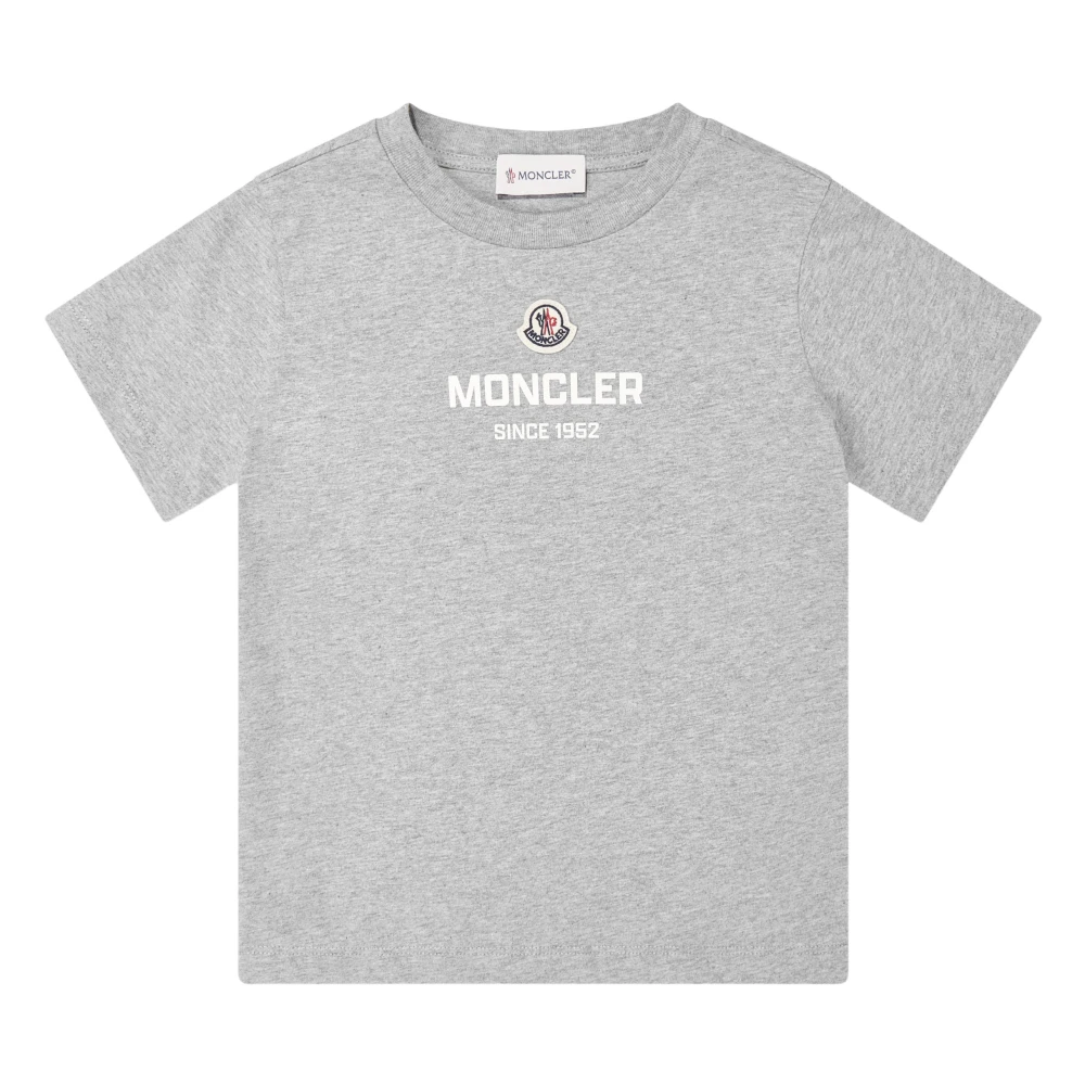 Moncler Boys Grey  Enfant Logo T-Shirt  - Size 6 Years Kids - Image 3