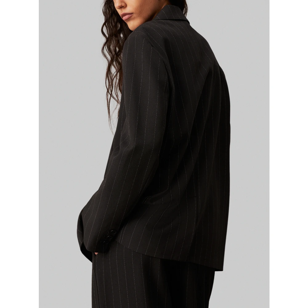 Calvin Klein Zwarte Jassen Collectie Black Dames