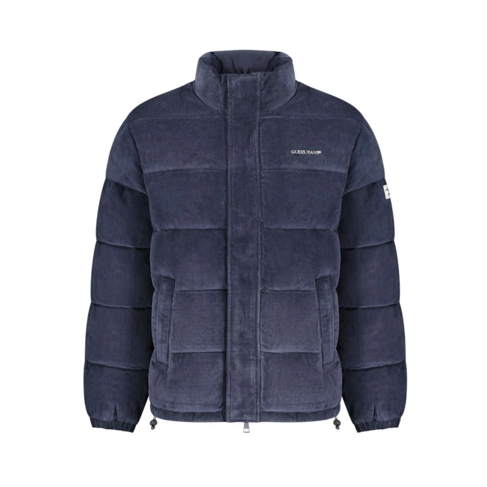 Guess Men's Blue Winter Jackets, 2XL, Long-Sleeved Jacket