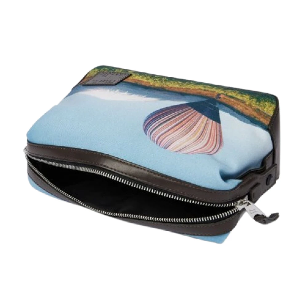PS By Paul Smith Toilettas met handtekening streepballonprint Multicolor Heren