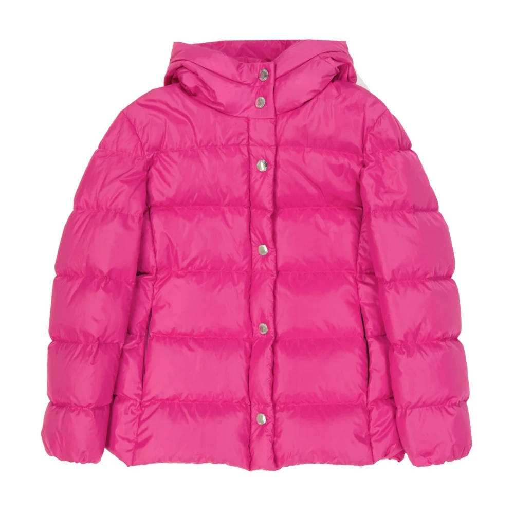 Boutique Moschino Gewatteerde donsjas met capuchon Pink Dames