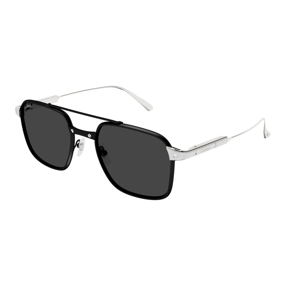 Cartier Men's Black Sunglasses, 54 Mm, Santos Sunglasses