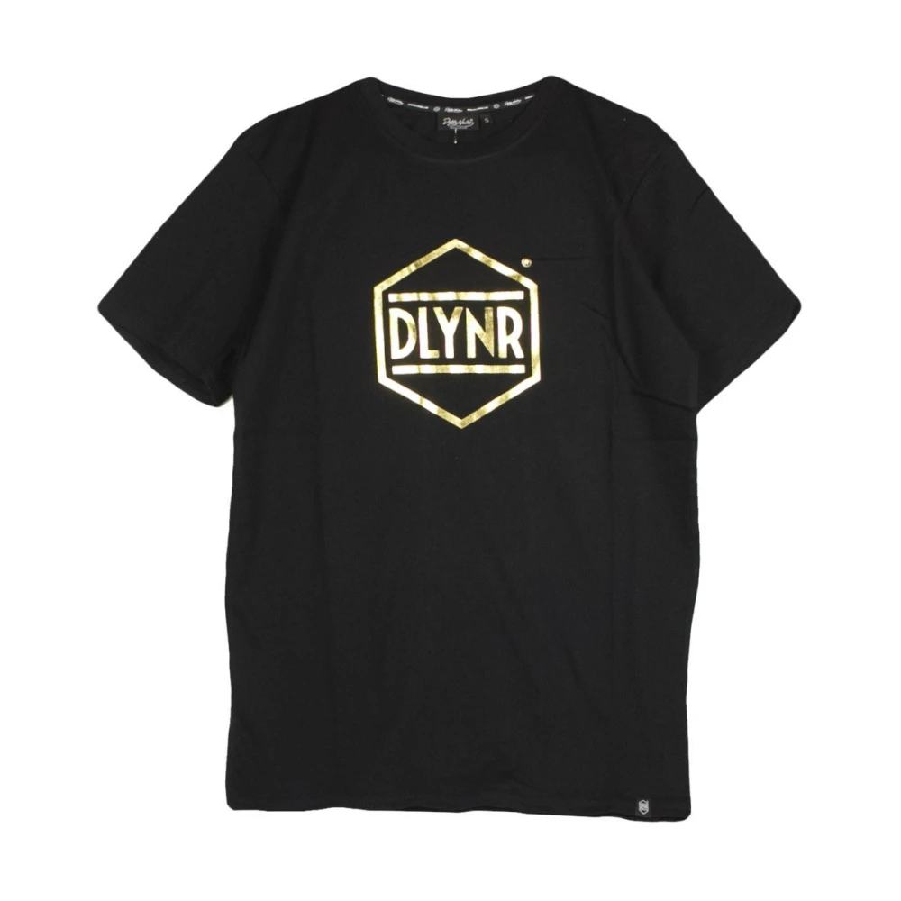 Dolly Noire Goud Zwart Hexagon Heren T-Shirt Black Heren