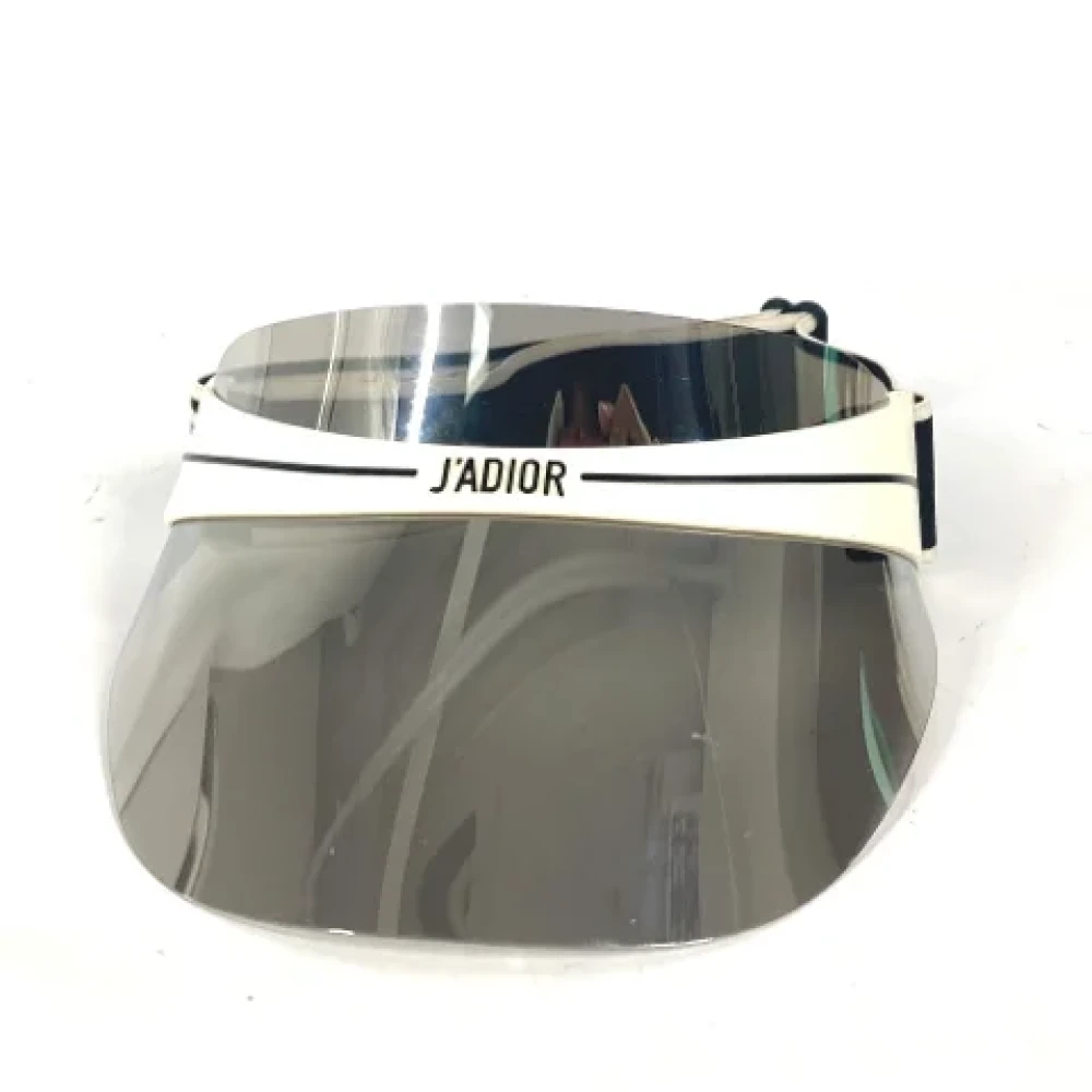 Dior Vintage Pre-owned Plastic hats White Dames