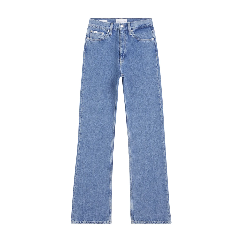 Calvin Klein Wijde Pijp Denim Jeans Blue Dames