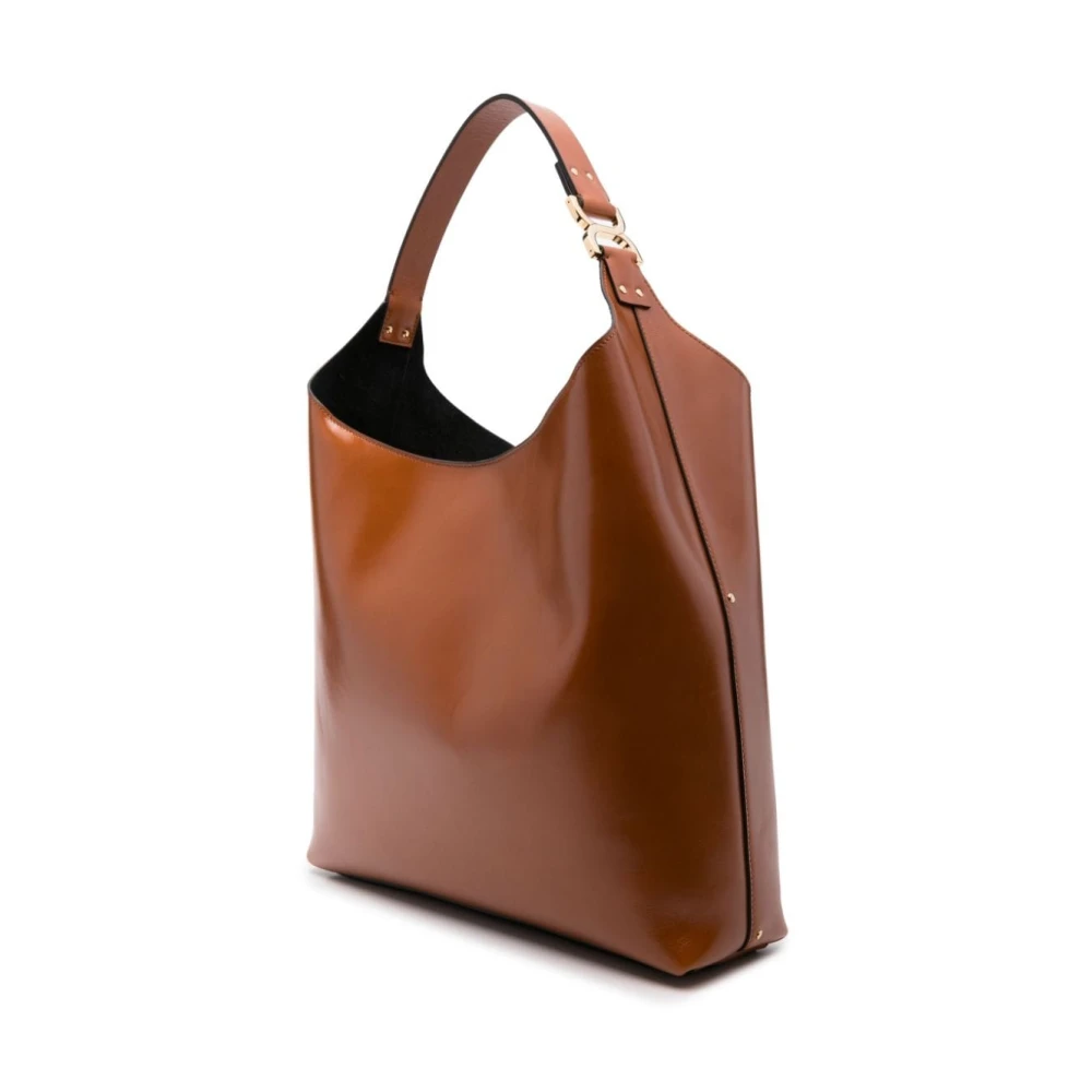 Chloé Bruine Shopper met Gouden Details Brown Dames